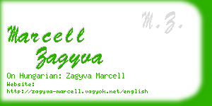 marcell zagyva business card